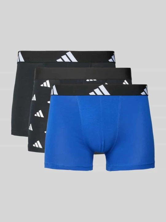 Zdjęcie produktu Obcisłe bokserki z elastycznym paskiem z logo w zestawie 3 szt. Adidas Czarny