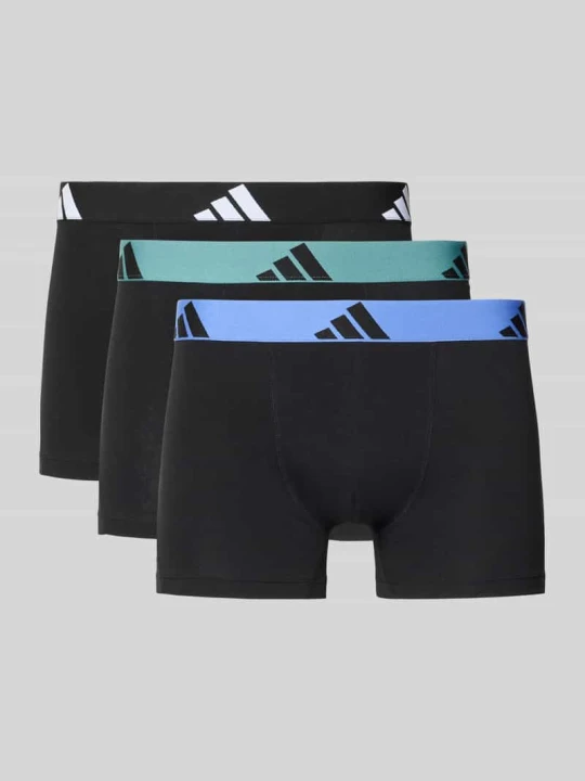 Zdjęcie produktu Obcisłe bokserki z elastycznym paskiem z logo w zestawie 3 szt. Adidas Czarny