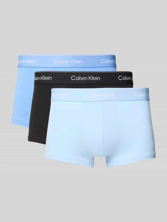 Zdjęcie produktu Obcisłe bokserki z elastycznym paskiem z logo w zestawie 3 szt. Calvin Klein Niebieski