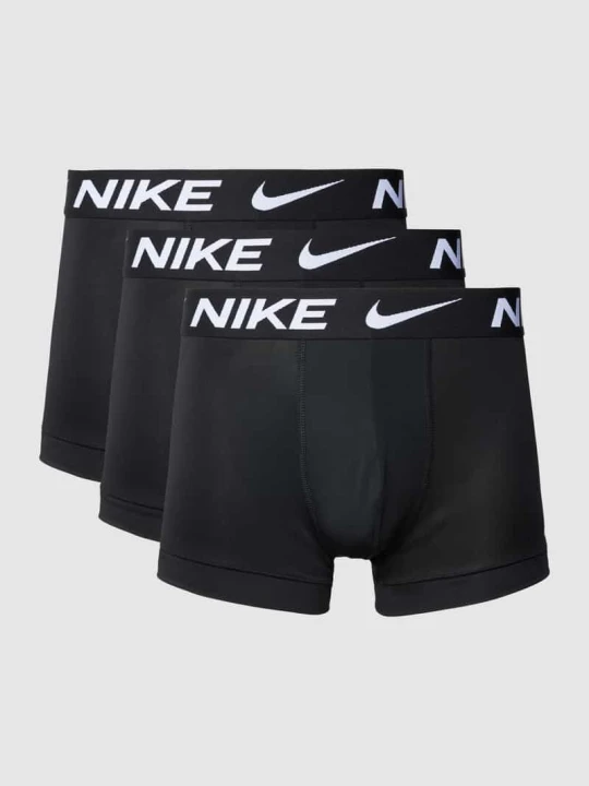 Zdjęcie produktu Obcisłe bokserki z elastycznym paskiem z logo w zestawie 3 szt. Nike Czarny