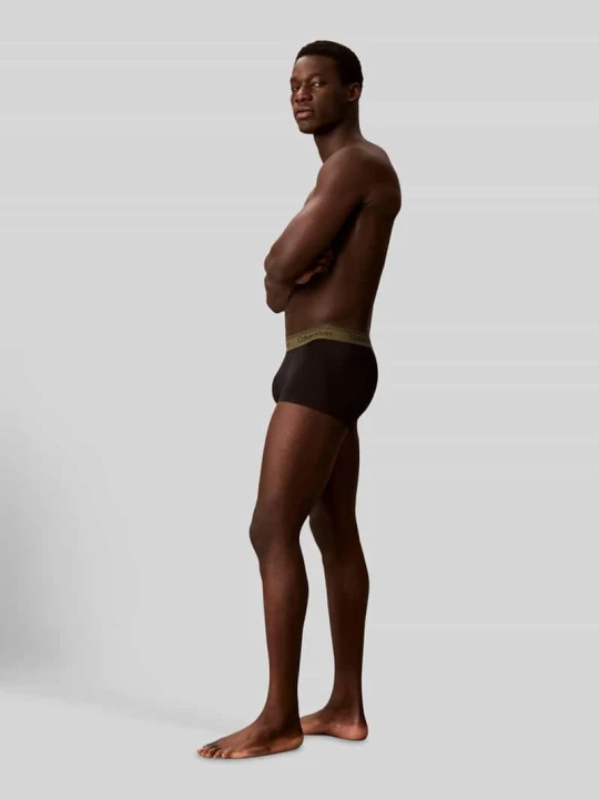 Zdjęcie produktu Obcisłe bokserki z elastycznym paskiem z logo w zestawie 5 szt. Calvin Klein Czarny