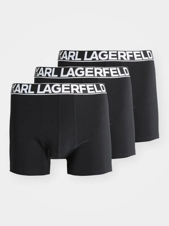 Zdjęcie produktu Obcisłe bokserki z krótkimi nogawkami KARL LAGERFELD czarny