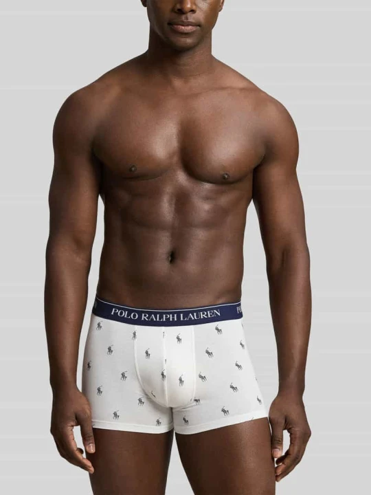 Zdjęcie produktu Obcisłe bokserki z mieszanka bawełny model 'CLSSIC TRUNK-3 PACK' Polo Ralph Lauren Biały