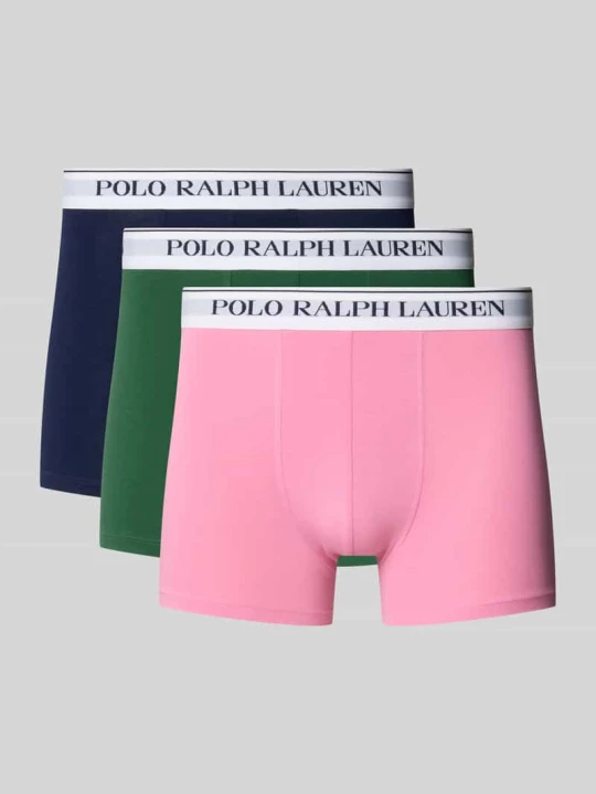 Zdjęcie produktu Obcisłe bokserki z mieszanka bawełny model 'CLSSIC TRUNK-3 PACK' Polo Ralph Lauren Mocnoróżowy