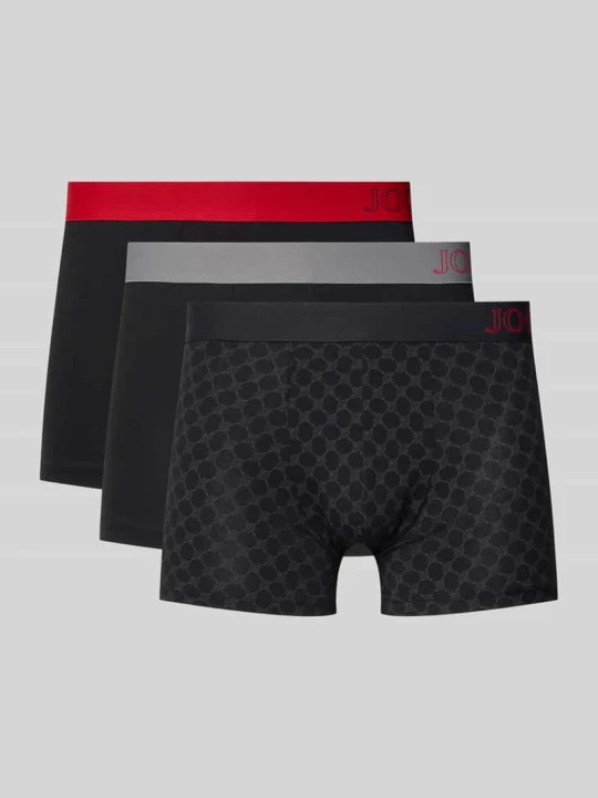 Zdjęcie produktu Obcisłe bokserki z mieszanka bawełny model 'Everyday' w zestaw 3 szt. JOOP! czarny