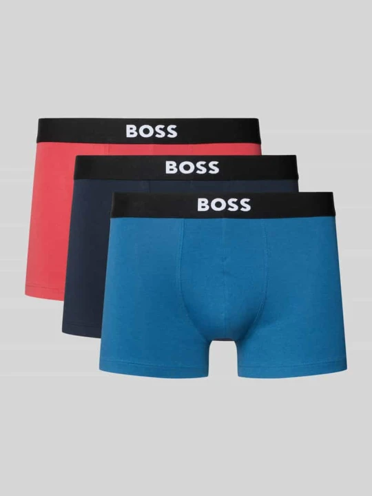 Zdjęcie produktu Obcisłe bokserki z mieszanka bawełny w zestaw 3 szt. Boss Czerwony