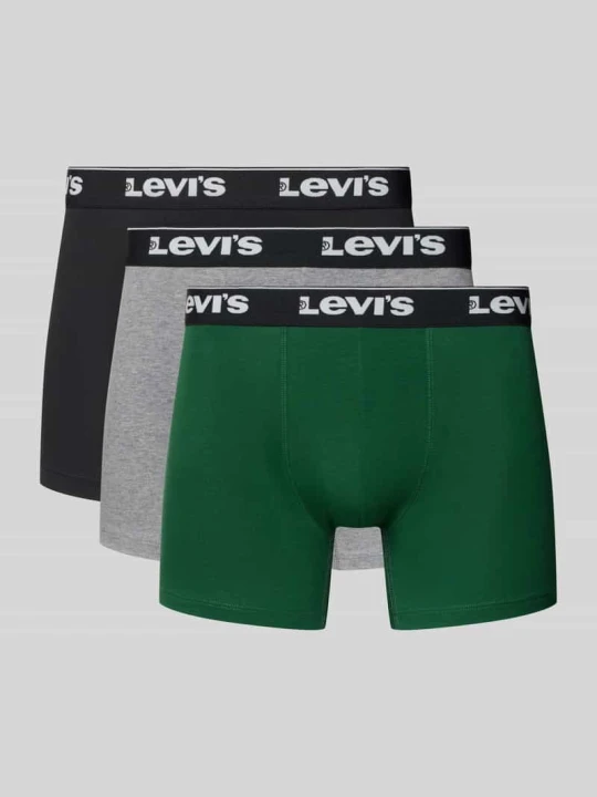 Zdjęcie produktu Obcisłe bokserki z Mieszanka bawełny w Zestaw 3 szt. Levi's Zielony