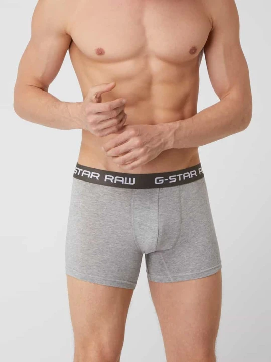 Zdjęcie produktu Obcisłe bokserki z mieszanki bawełny i elastanu G-Star Raw Średnioszary melanż