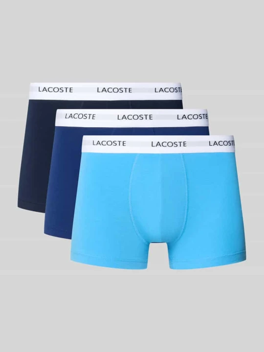 Zdjęcie produktu Obcisłe bokserki z mieszanki bawełny w zestaw 3 szt. Lacoste Niebieski