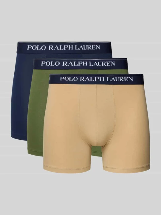 Zdjęcie produktu Obcisłe bokserki z mieszanki bawełny w zestawie 3 szt. Polo Ralph Lauren Khaki