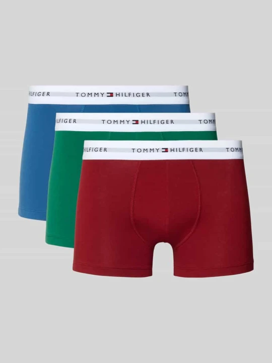 Zdjęcie produktu Obcisłe bokserki z mieszanki bawełny w zestawie 3 szt. Tommy Hilfiger Zielony