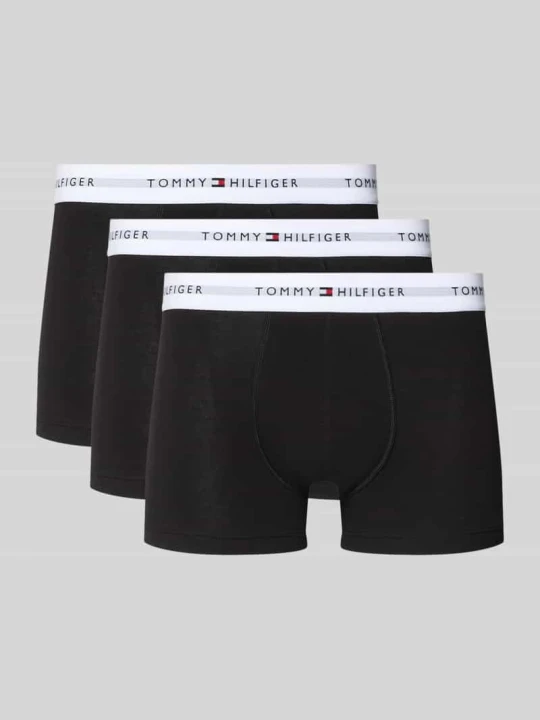 Zdjęcie produktu Obcisłe bokserki z mieszanki bawełny w zestawie 3 szt. Tommy Hilfiger Czarny