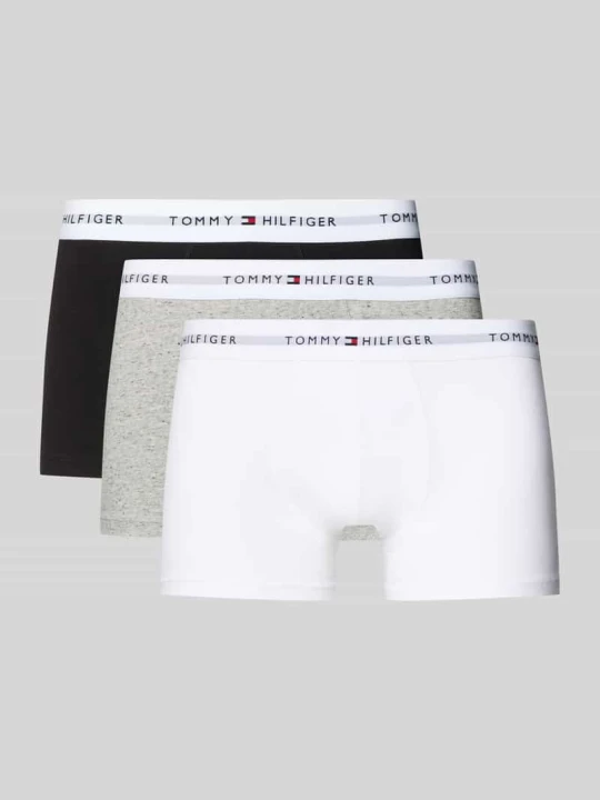 Zdjęcie produktu Obcisłe bokserki z mieszanki bawełny w zestawie 3 szt. Tommy Hilfiger Czarny