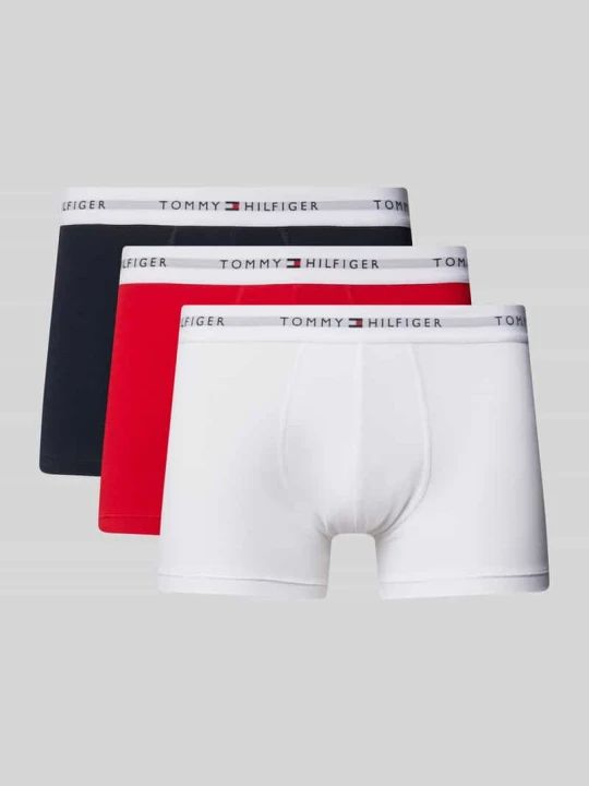 Zdjęcie produktu Obcisłe bokserki z mieszanki bawełny w zestawie 3 szt. Tommy Hilfiger Czerwony