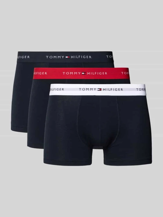 Zdjęcie produktu Obcisłe bokserki z mieszanki bawełny w zestawie 3 szt. Tommy Hilfiger Czarny