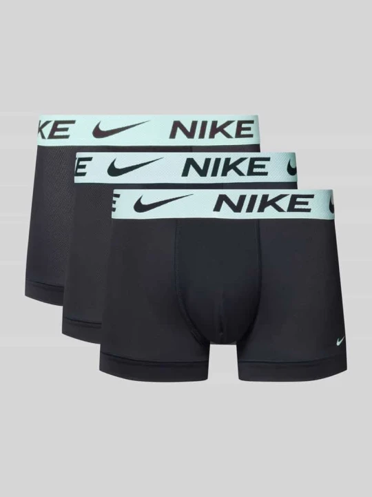 Zdjęcie produktu Obcisłe bokserki z mieszanki siateczki Dry-Fit ADVANCED w zestawie 3 szt. Nike Czarny