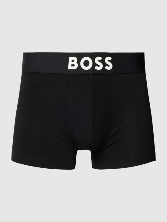 Zdjęcie produktu Obcisłe bokserki z nadrukiem z logo Boss Czarny