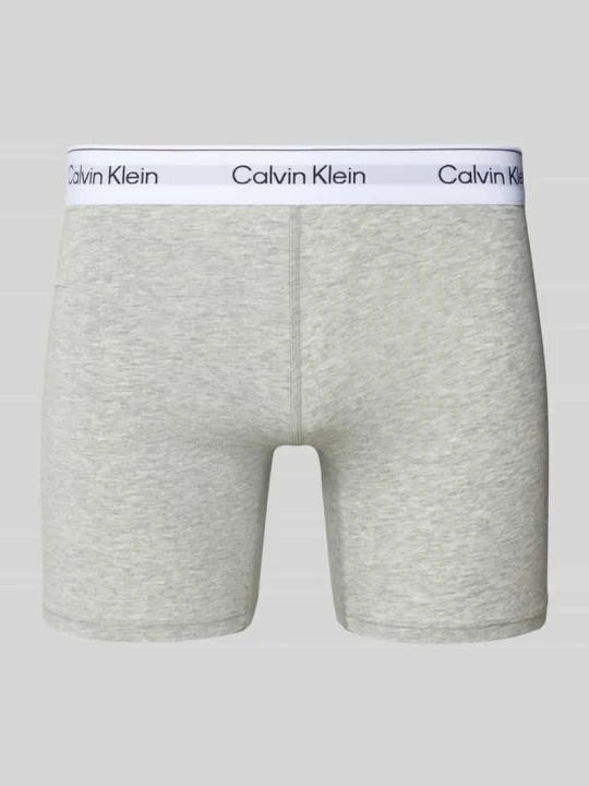 Zdjęcie produktu Spodnie z pasem z logo Calvin Klein Jasnoszary
