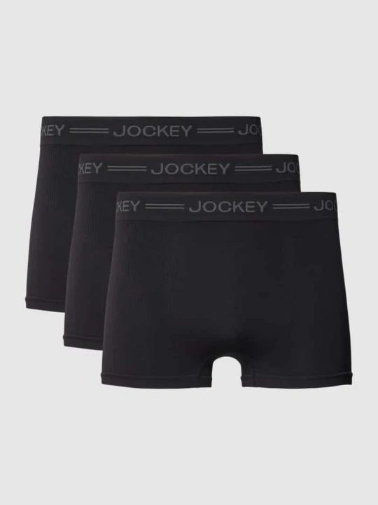 Zdjęcie produktu Obcisłe bokserki z pasem z logo w zestawie 3 szt. model ‘EVERYDAY SEAMLESS’ Jockey Czarny