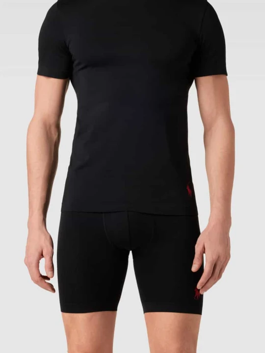 Zdjęcie produktu Obcisłe bokserki ze wstawkami z siateczki model ‘LIGHT SPORT HEATHER’ Polo Ralph Lauren Czarny