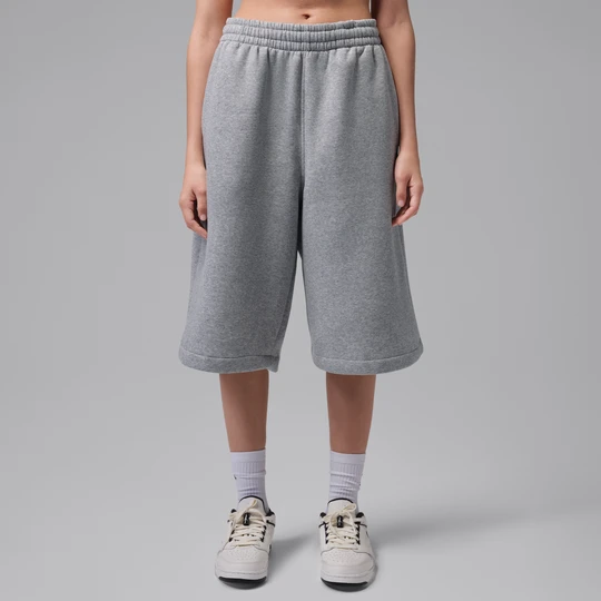 Zdjęcie produktu Obszerne spodenki damskie Jordan Brooklyn Fleece - Szary