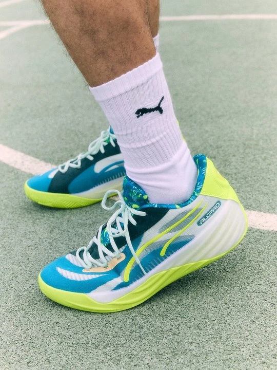 Zdjęcie produktu Obuwie do koszykówki Puma jasnozielony