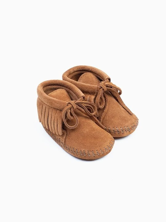 Zdjęcie produktu Obuwie do nauki chodzenia Minnetonka brązowy