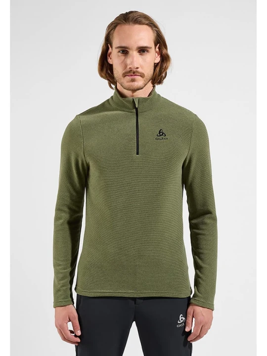 Zdjęcie produktu Odlo Bluza polarowa "Roy" w kolorze khaki rozmiar: M