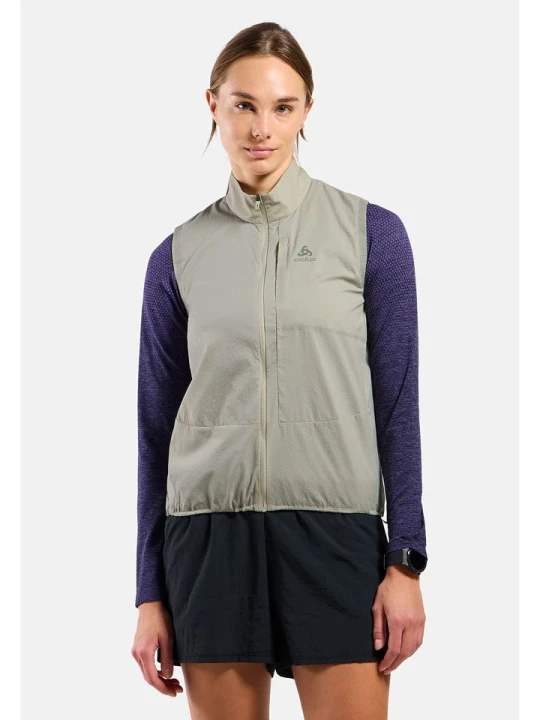 Zdjęcie produktu Odlo Kamizelka funkcyjna "Zeroweight" w kolorze khaki rozmiar: S