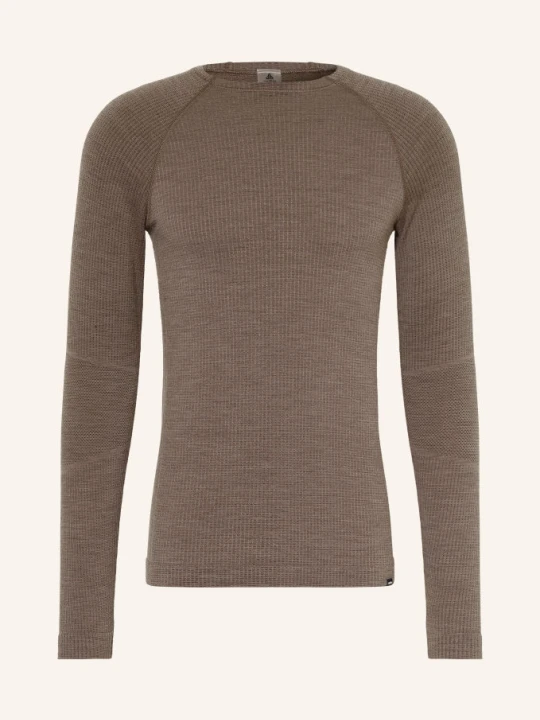 Zdjęcie produktu Odlo Koszulka Funkcyjna Seamless Performance Wool Z Wełną Merynosową braun BRĄZOWY
