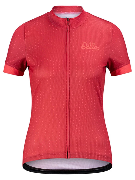 Zdjęcie produktu Odlo Koszulka kolarska "Essential" w kolorze czerwonym rozmiar: XS