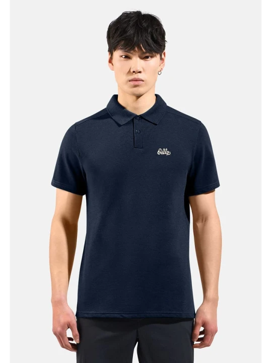 Zdjęcie produktu Odlo Koszulka polo "Essential Solid" w kolorze granatowym rozmiar: L