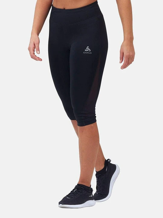Zdjęcie produktu Odlo Legginsy sportowe "3 / 4 Essentials" w kolorze czarnym rozmiar: XS