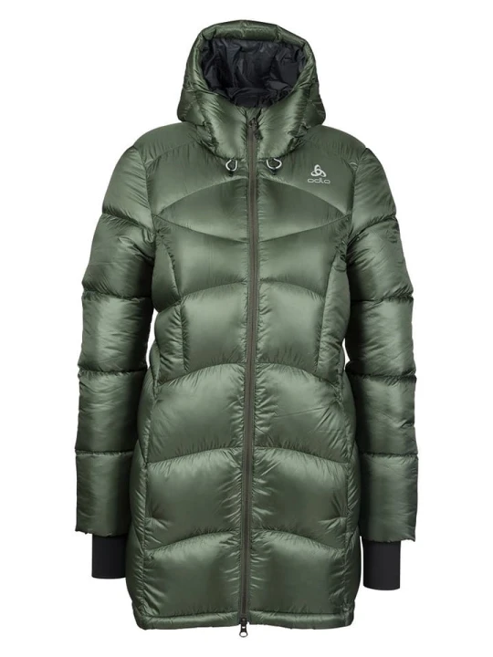 Zdjęcie produktu Odlo Parka puchowa "Cocoon X" w kolorze zielonym rozmiar: M