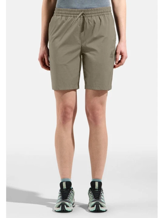 Zdjęcie produktu Odlo Szorty trekkingowe "Essential" w kolorze khaki rozmiar: 40