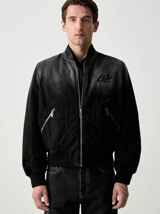 Zdjęcie produktu Off-White bomberka bawełniana męska Off White