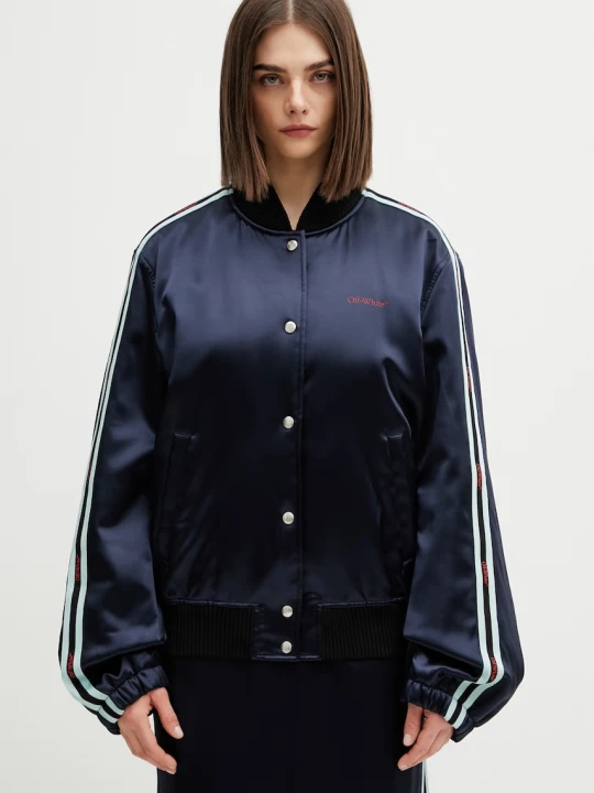 Zdjęcie produktu Off-White bomberka damska z wiskozy Off White