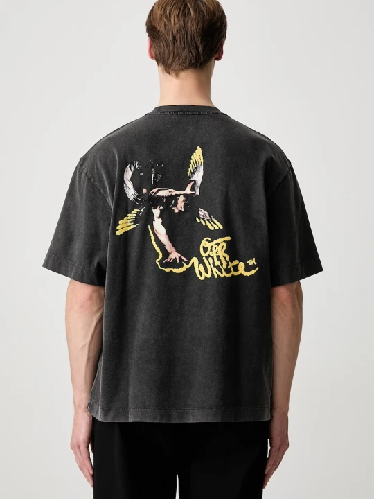 Zdjęcie produktu Off-White Fallen Caravaggio T-shirt bawełniany męski Off White