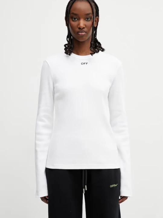 Zdjęcie produktu Off-White longsleeve damski bawełniany Off Stamp Off White