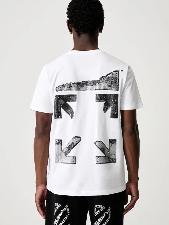 Zdjęcie produktu Off-White Metal Arrows T-shirt bawełniany męski Off White