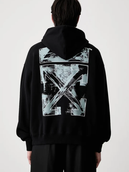 Zdjęcie produktu Off-White Rubbed Paint Arrows bluza z kapturem bawełniana męska Off White