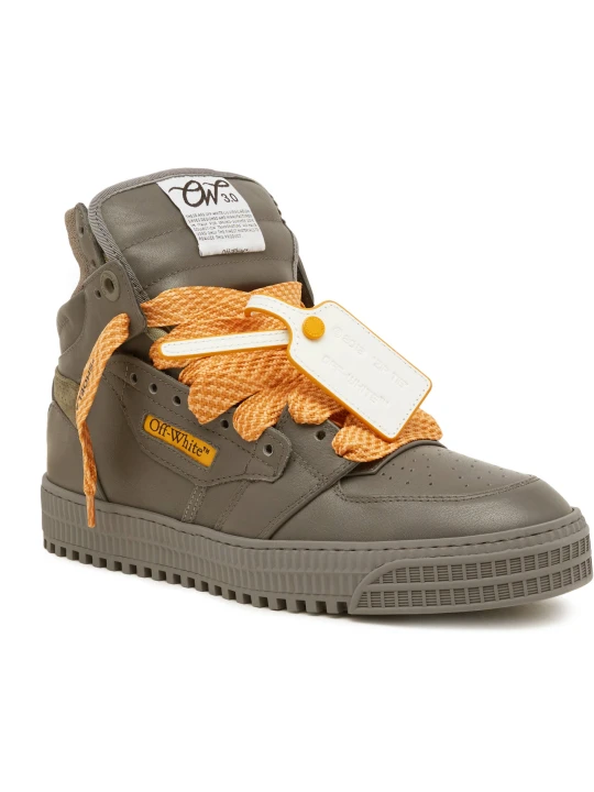 Zdjęcie produktu OFF-WHITE Skórzane sneakersy Off White grafitowy
