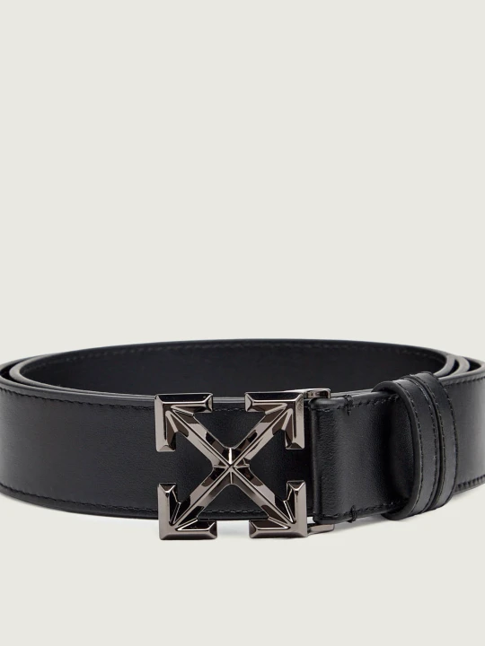 Zdjęcie produktu OFF-WHITE Skórzany pasek ARROW Off White czarny