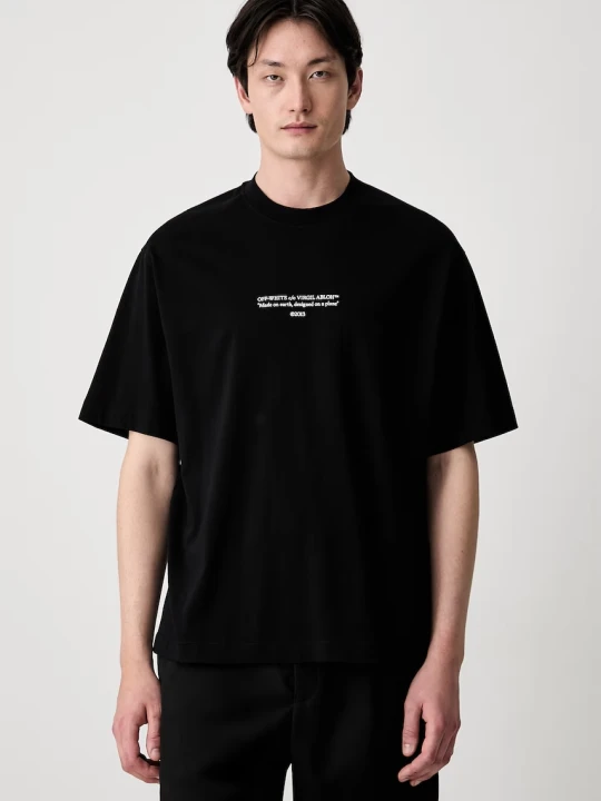 Zdjęcie produktu Off-White Statement T-shirt bawełniany męski Off White