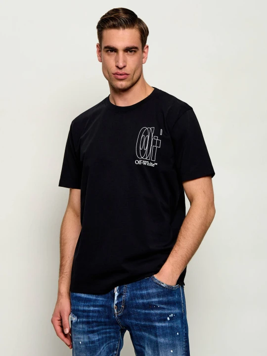Zdjęcie produktu OFF-WHITE T-shirt BIG DOUBLE ARROW | Slim Fit Off White czarny