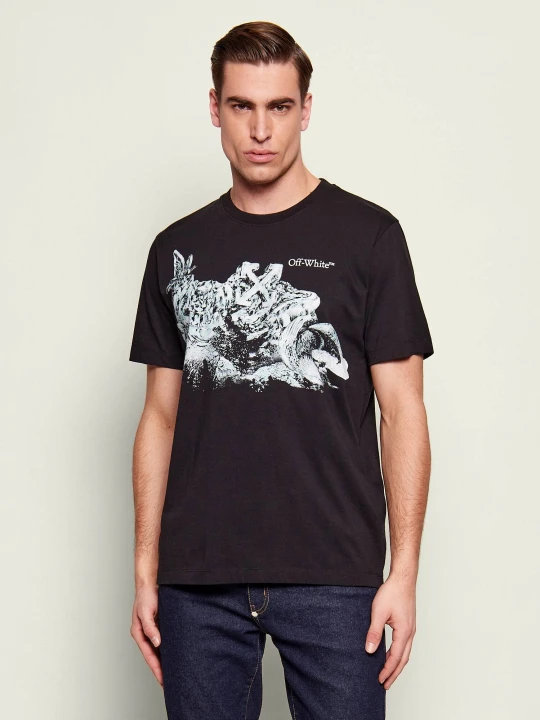 Zdjęcie produktu OFF-WHITE T-shirt EAGLE ROCK | Slim Fit Off White czarny