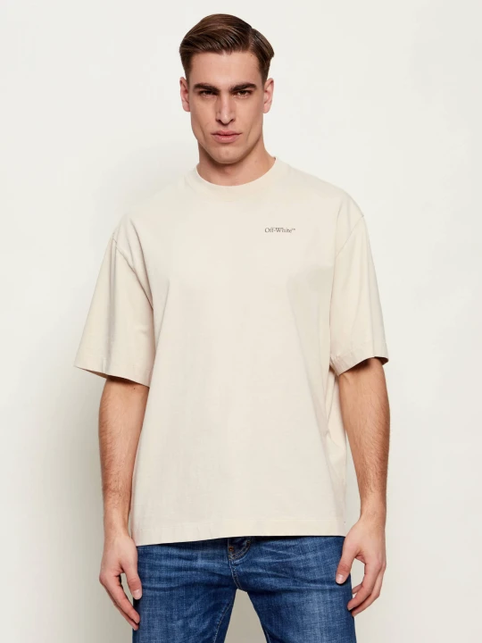 Zdjęcie produktu OFF-WHITE T-shirt HALF ARROWS | Relaxed fit Off White beżowy