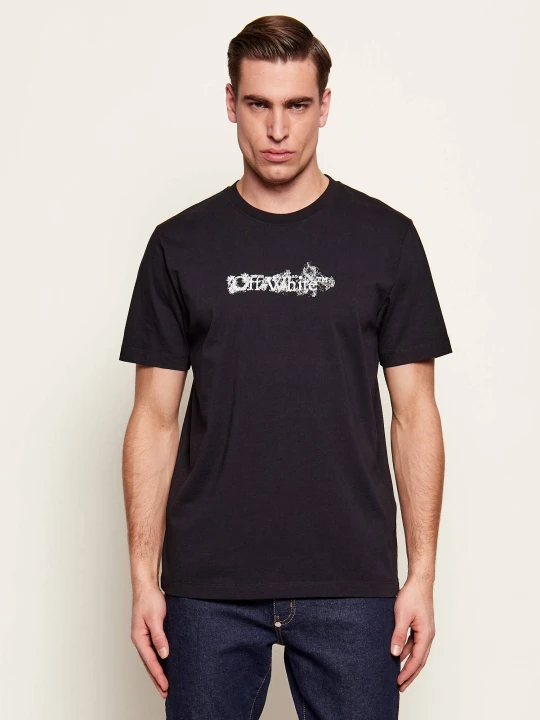 Zdjęcie produktu OFF-WHITE T-shirt HERALDIC TRESHOLD ARROWS | Slim Fit Off White czarny
