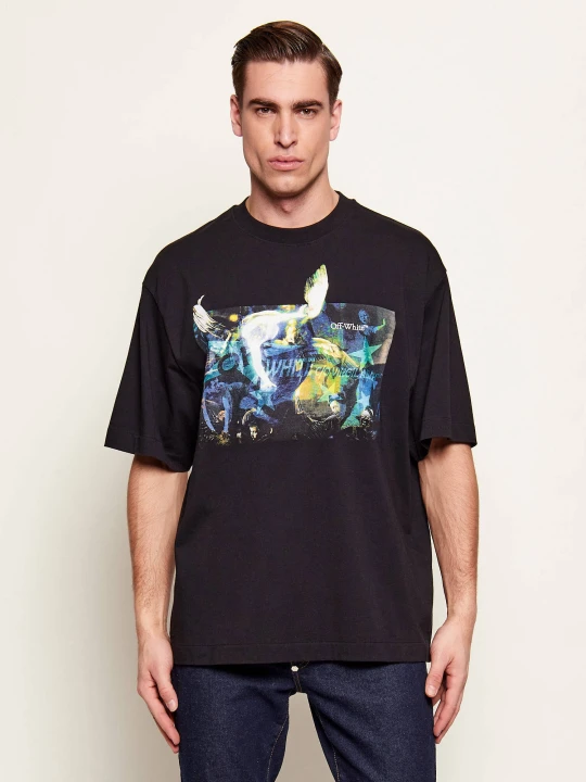 Zdjęcie produktu OFF-WHITE T-shirt REVE CARAVAGGIO | Relaxed fit Off White czarny