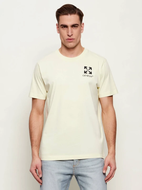 Zdjęcie produktu OFF-WHITE T-shirt SMALL ARROW | Slim Fit Off White żółty